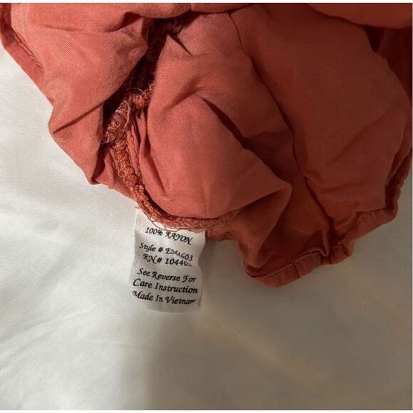 Mine Coquette Ruffle Smocked Waist Cami L - Picture 6 of 7